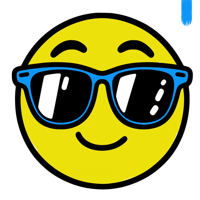 emoji with sunglasses
