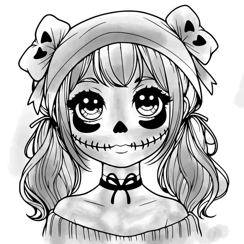 realistic girl halloween