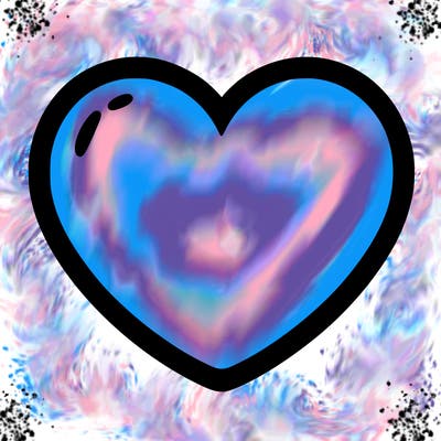 a blank heart