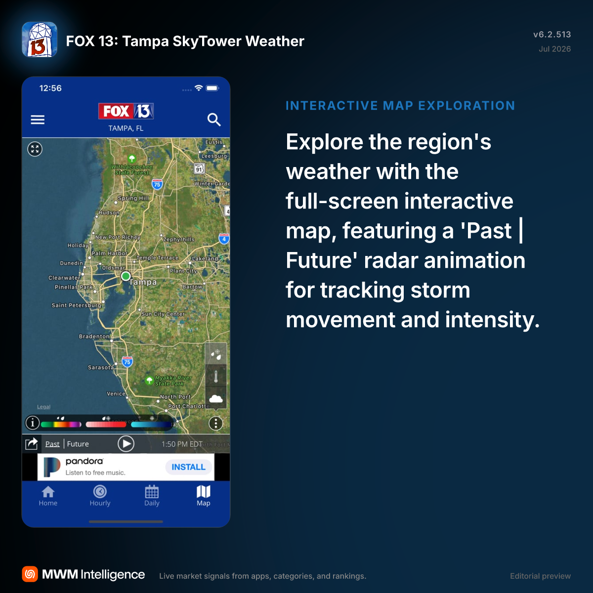 FOX 13: Tampa SkyTower Weather - Weather App | MWM