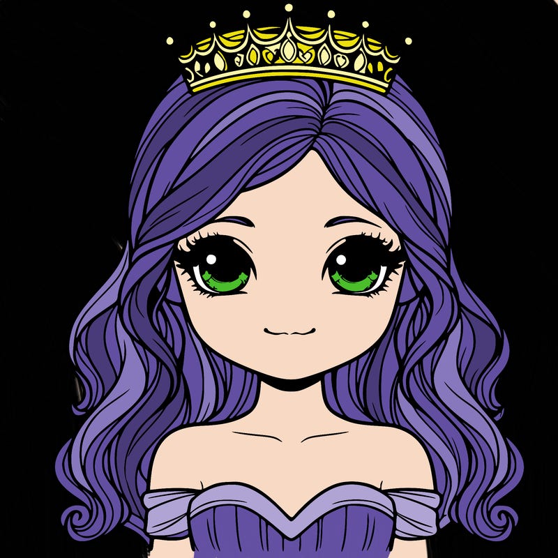 realistic girl with crown