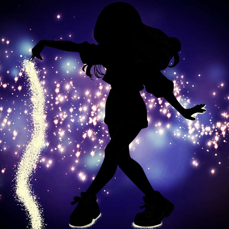 realistic girl danceing