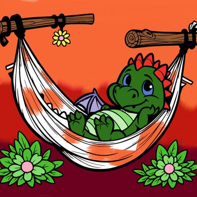 dragon in hammock