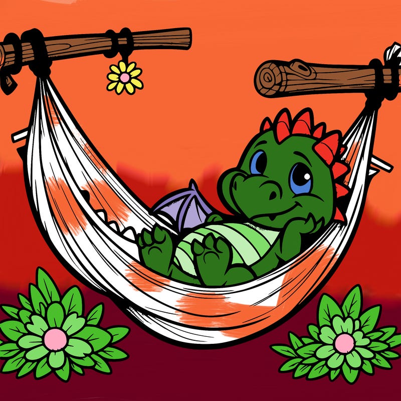 dragon in hammock