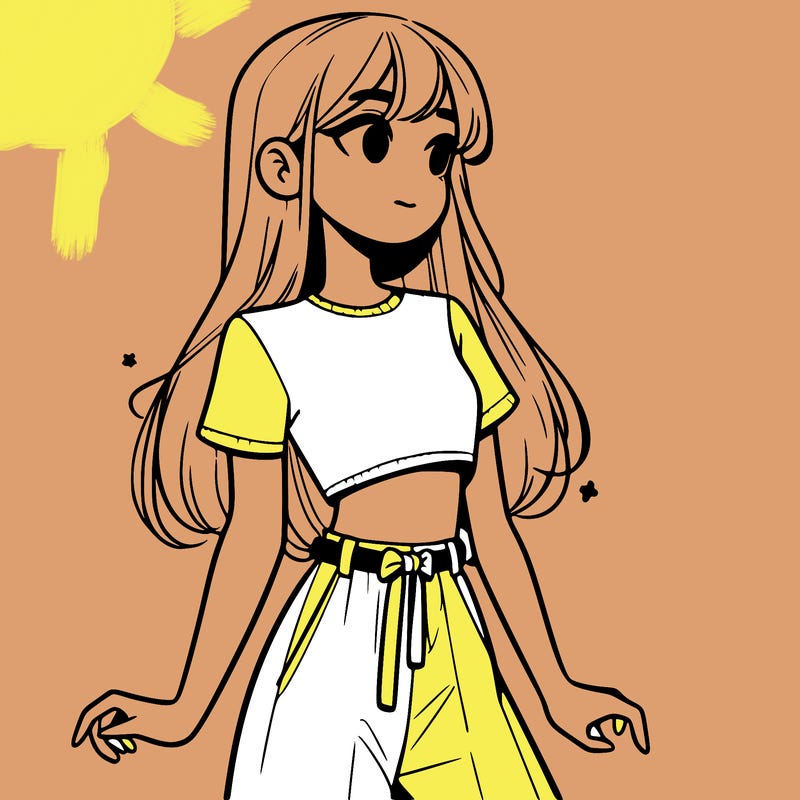 girl in a cute crop top