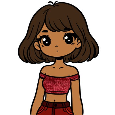 girl in a cute crop top