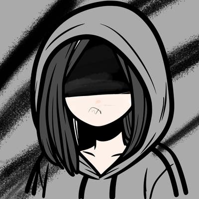 faceless girl with hoodie