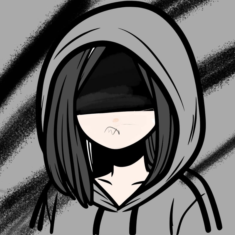 faceless girl with hoodie