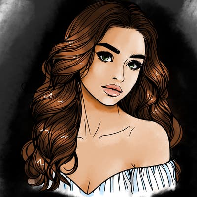 beautiful realistic girl