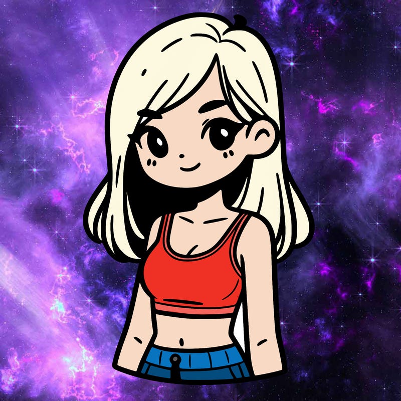 girl with crop top