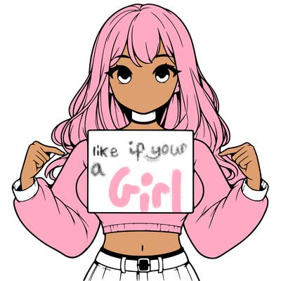 girl holding a blank sign in a long sleeve crop top