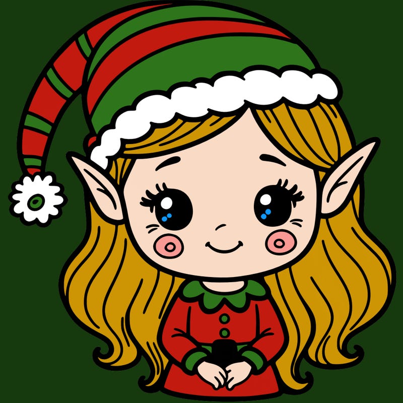 christmas elf girl