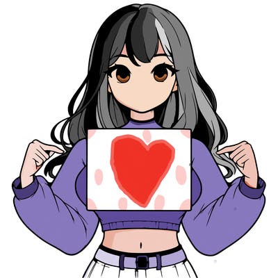 girl holding a blank sign in a long sleeve crop top