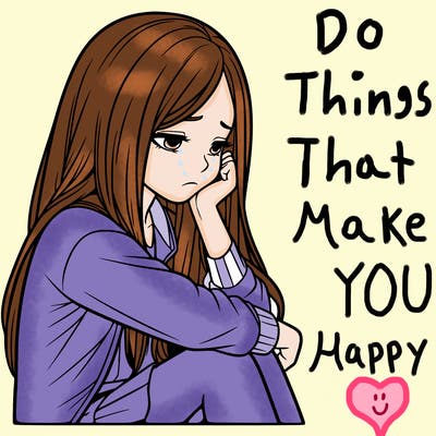 a realistic girl with depression