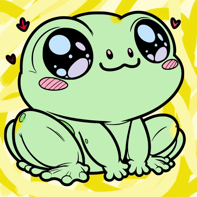 cute frog person realistic