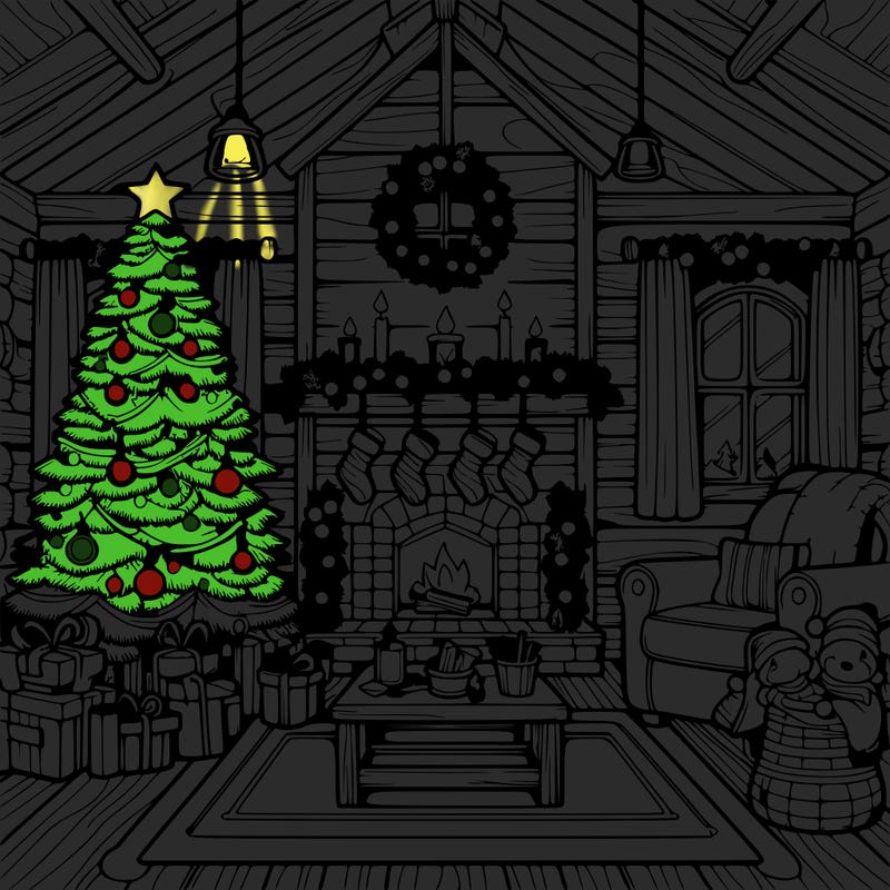 christmas house interior