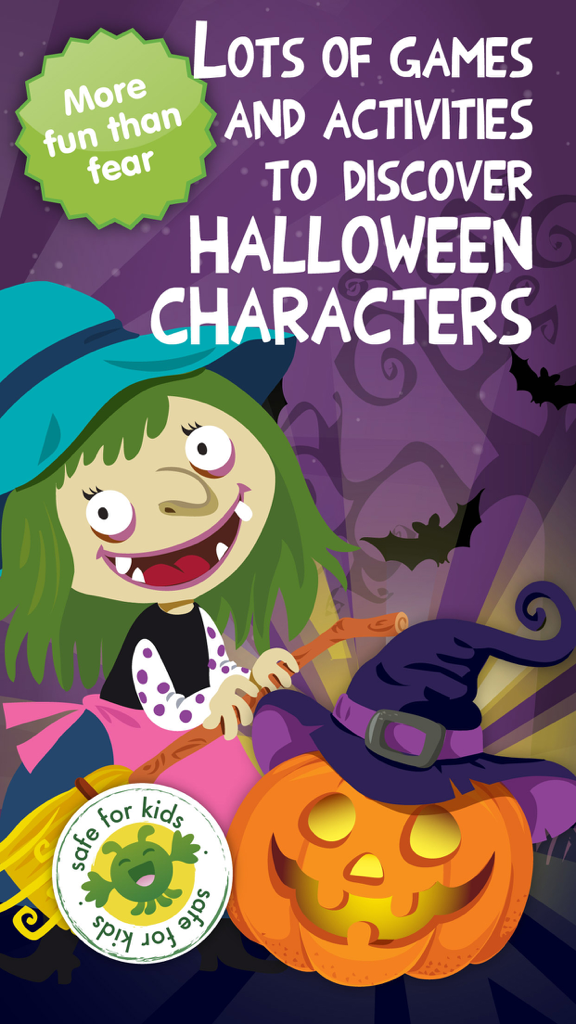 Planet Halloween – Games and Dress up for kids - 플래닛 할로윈 어린이 게임을 위한 친근한 만화 마녀와 호박