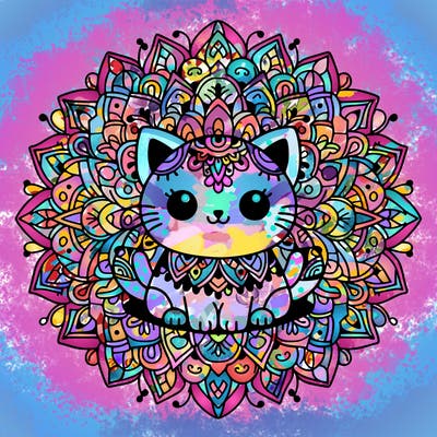 mandala cat