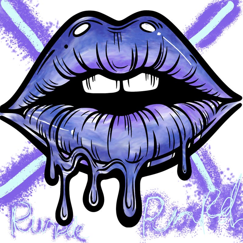 lips that look realistic and drip