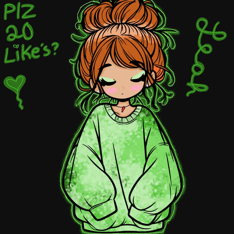 girl with baggy sweatshirt and messy bun