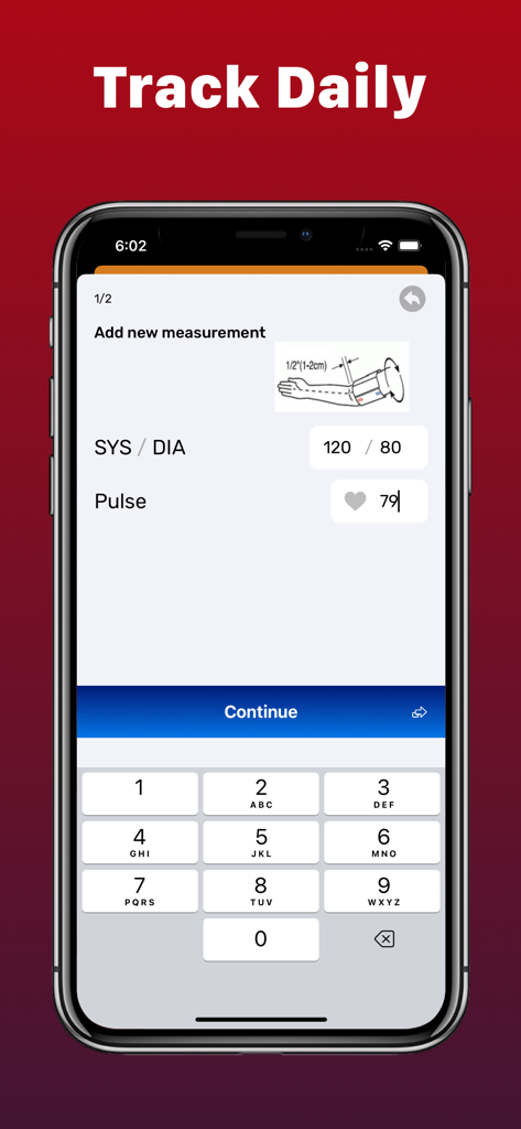 Smart : Blood Pressure app - Add new blood pressure and pulse measurement screen in the Smart Blood Pressure app