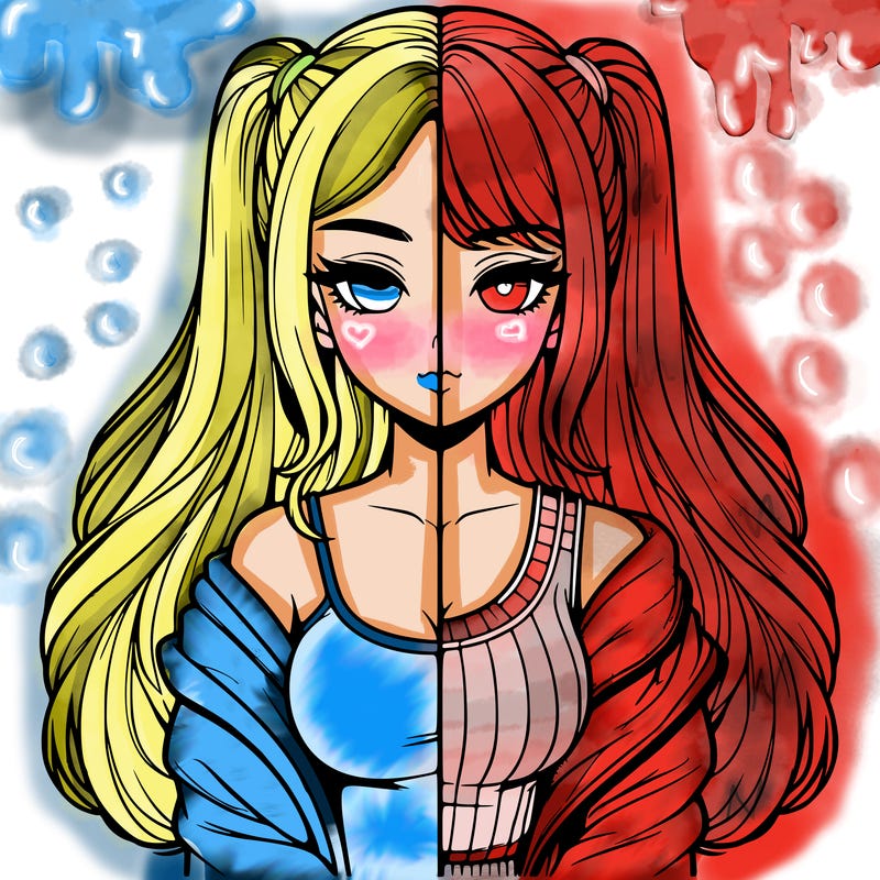 realistic girl split