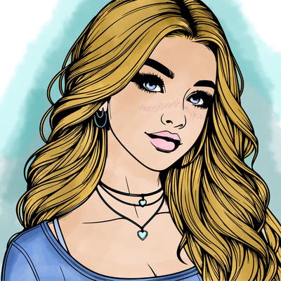 detailed realistic girl