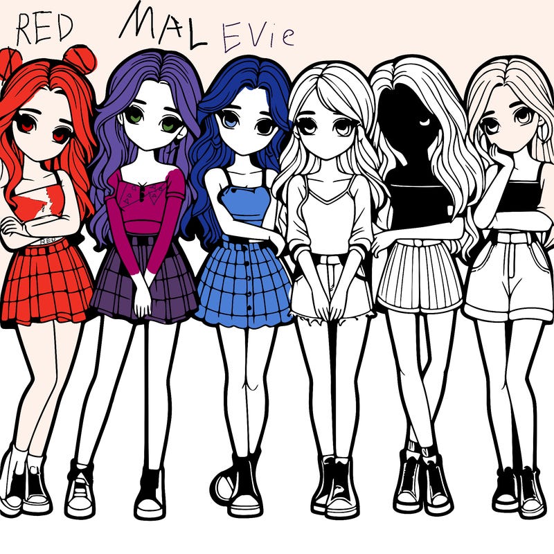 a group of girls realistic