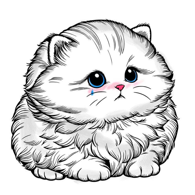 tiny realistic munchkin kitty with small fur