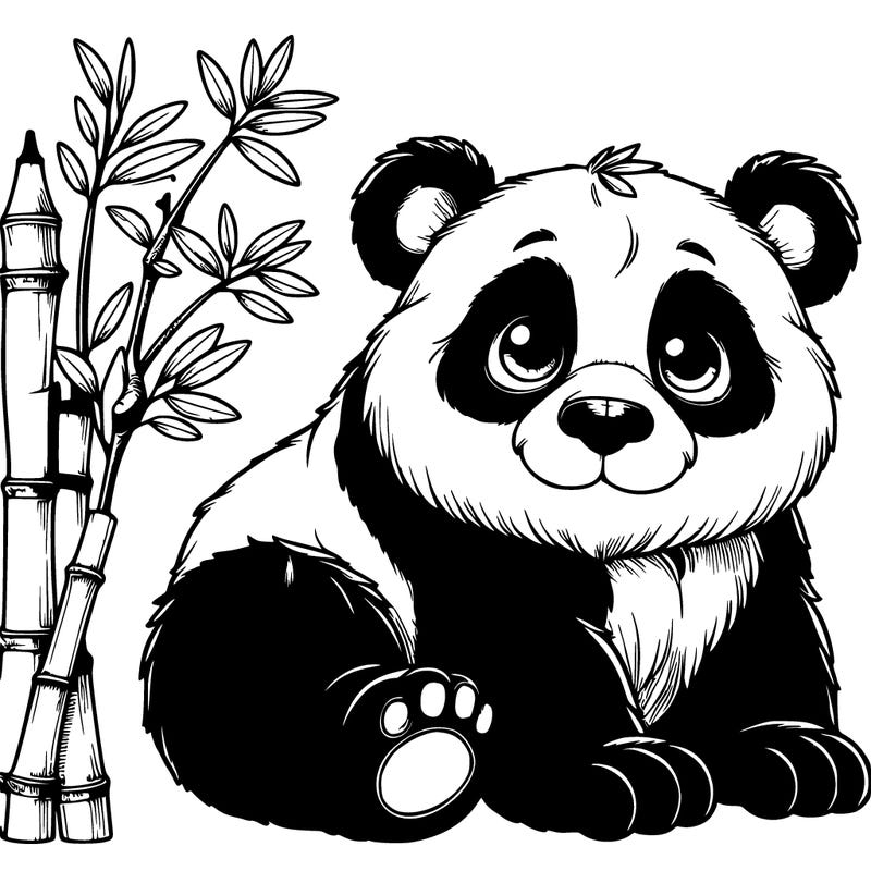 realistic panda