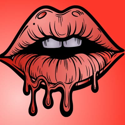 lips that look realistic and drip
