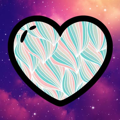 a blank heart