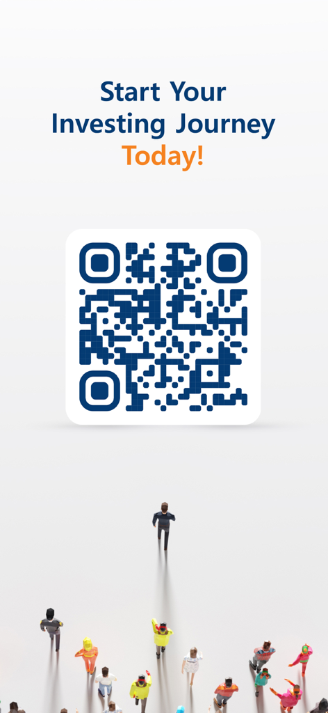 QR code to start your investment journey with the M-STOCK app