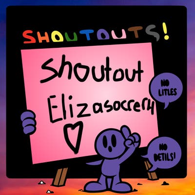 blank canvas that says above it shoutouts