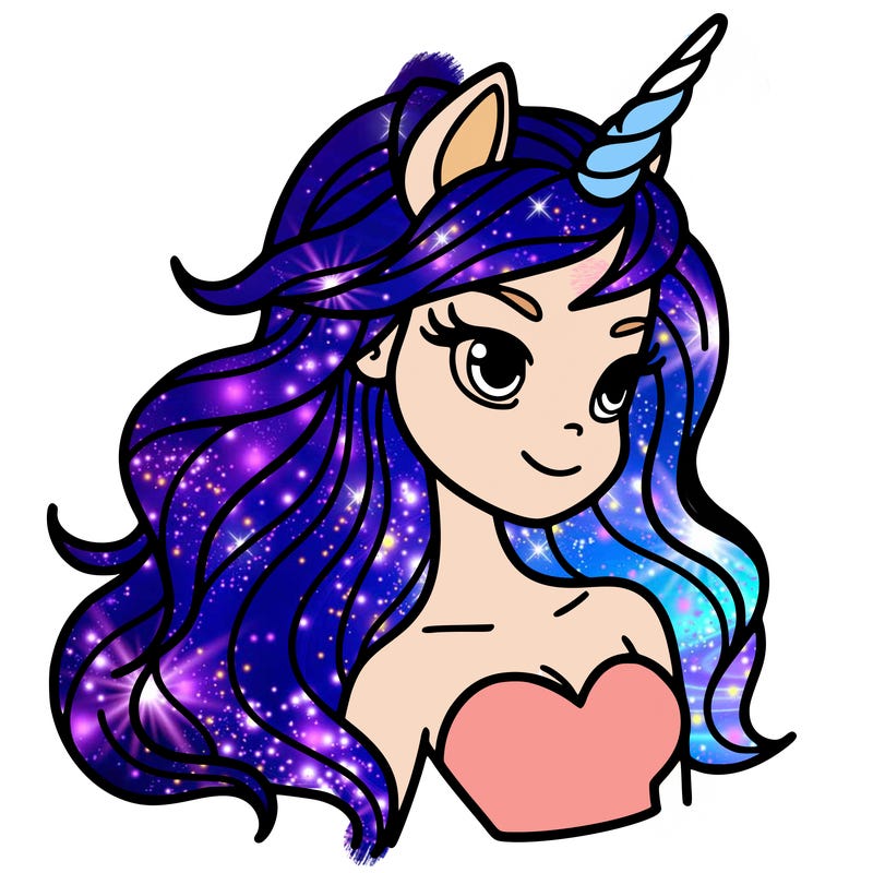 unicorn woman in person