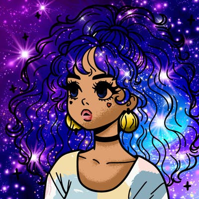 aesthetic girl with big hair