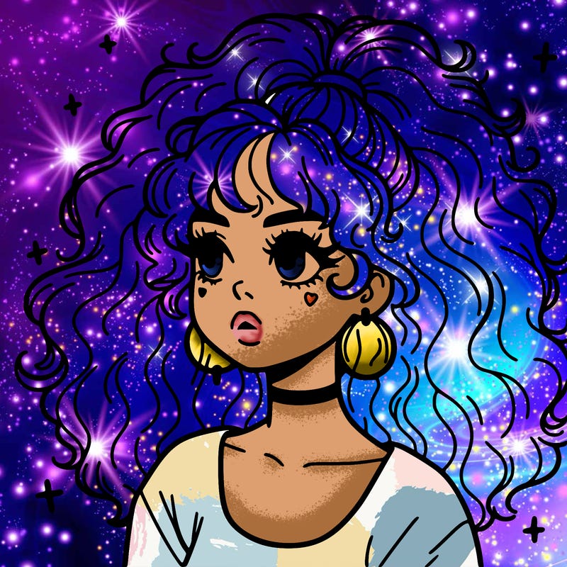 aesthetic girl with big hair