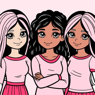 three girl best friends