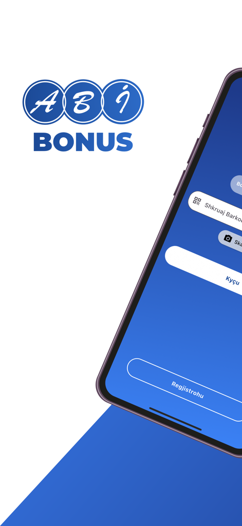 ABI Bonus - ABI Bonus loyalty app logo and login screen on a smartphone