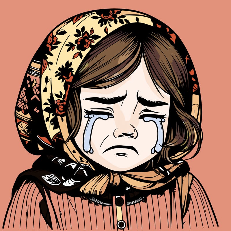 crying  realistic girl