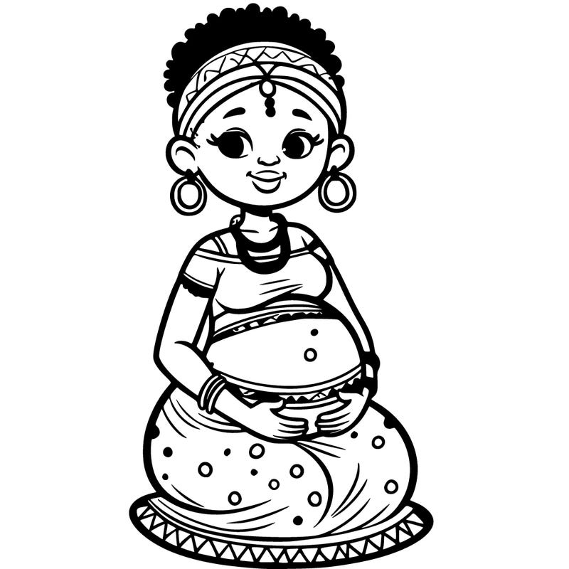 african pregnant mother