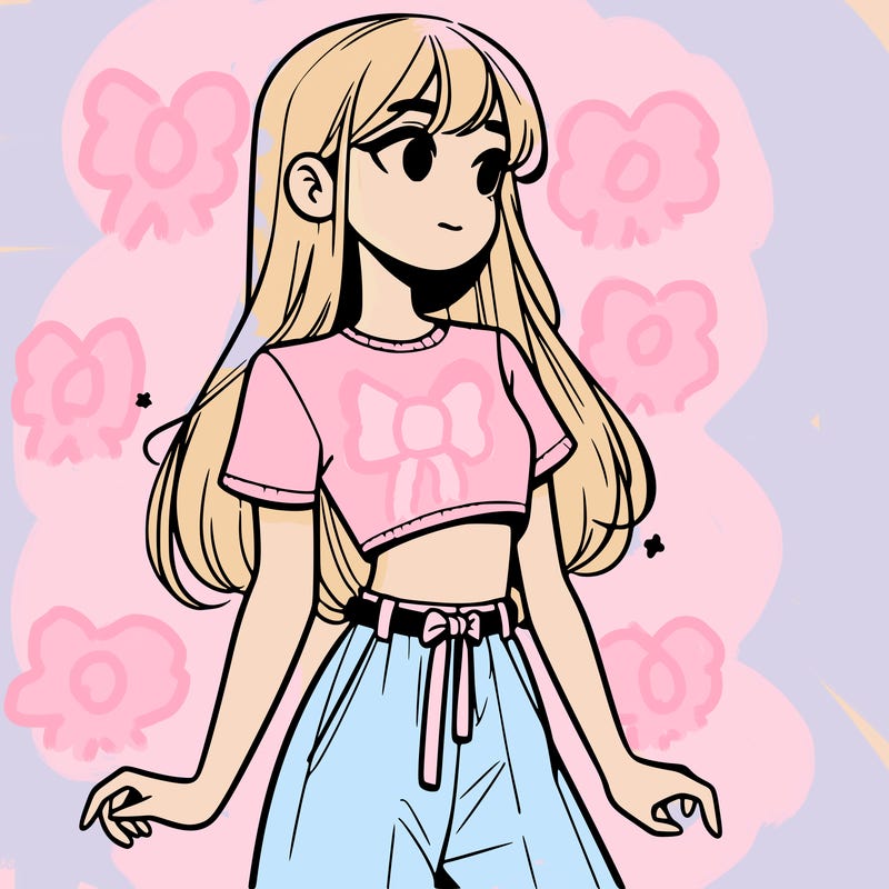 girl in a cute crop top