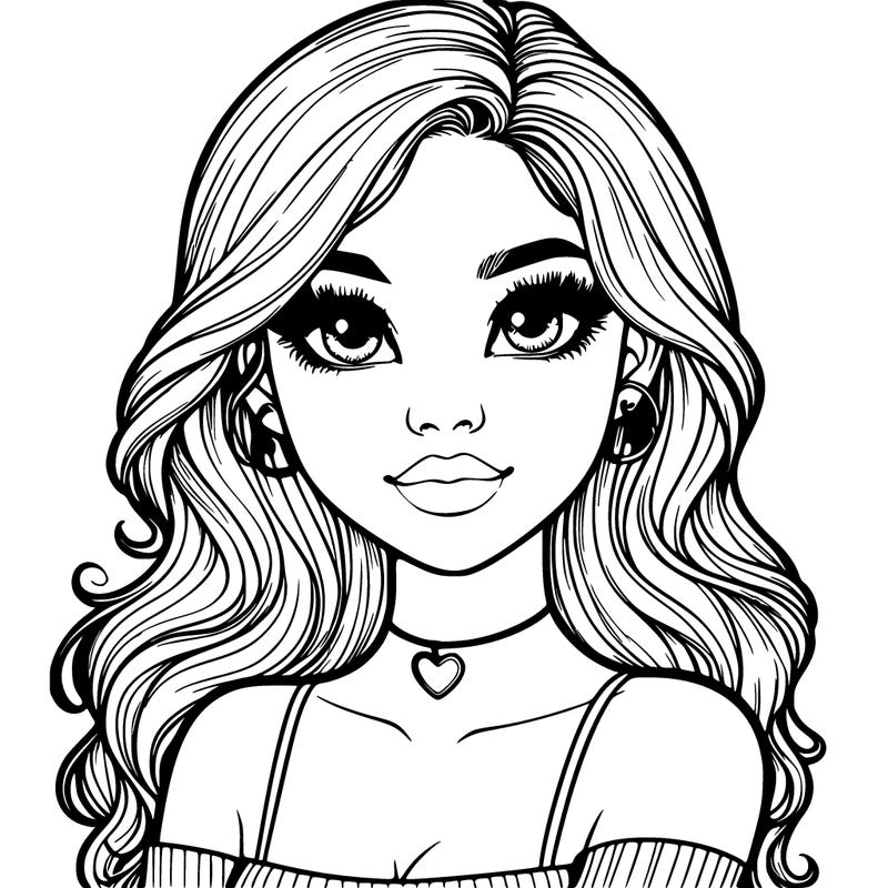 realistic pretty girl