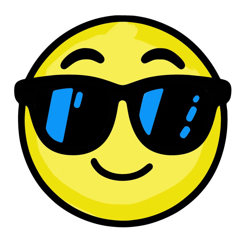 emoji with sunglasses