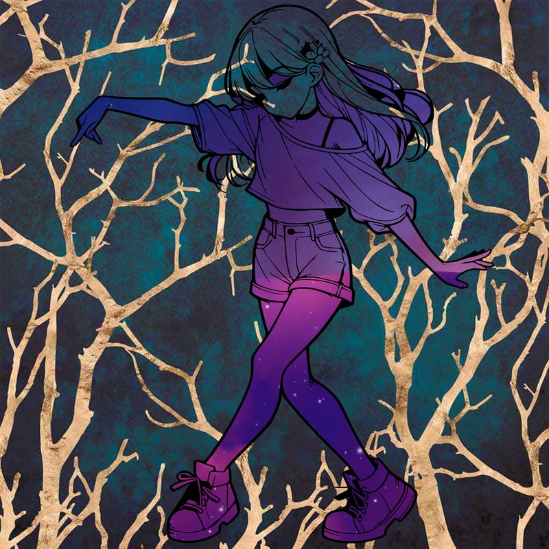 realistic girl danceing