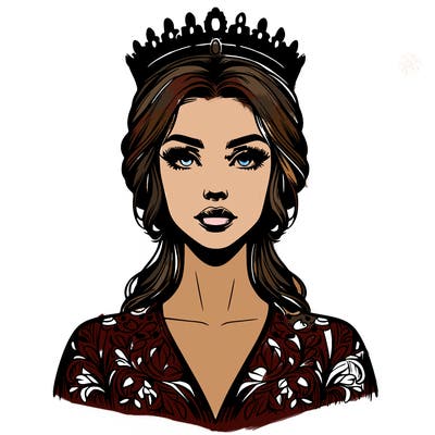 realistic beautiful queen