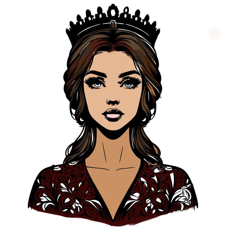 realistic beautiful queen