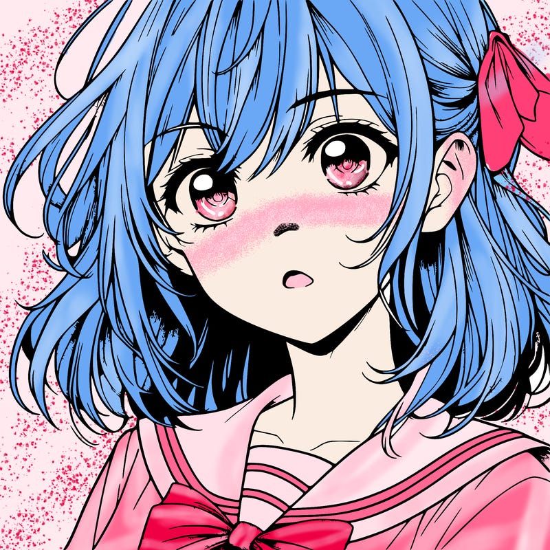 manga character girl realistic