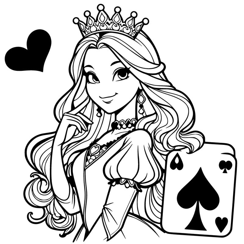 realistic queen of hearts