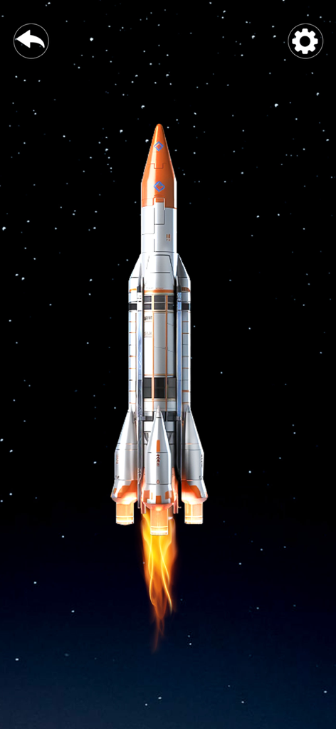 Time Bomb Sounds Screen Prank - Foguete nuclear realista decolando com fogo no espaço